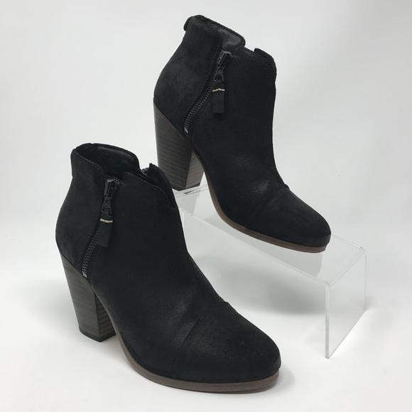 rag & bone Shoes - Rag & Bone Margot Black Waxed Suede Ankle Booties